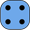 Dado azul 4