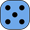 Dado azul 5