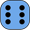 Dado azul 6