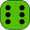 Dado verde 6